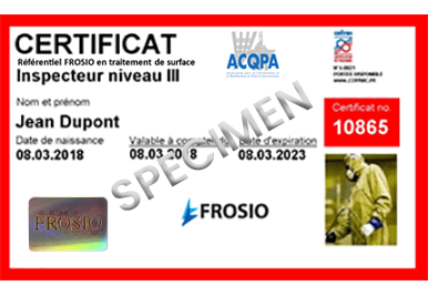 Badge certificat ACQPA-FROSIO